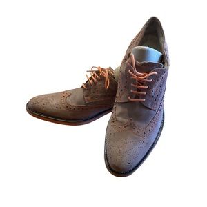 Donald J Pliner mens shoe.  Brown and orange. Size 11